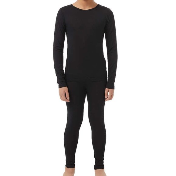 32 Degrees Heat Kid's Black Thermal / Base Layer Set, size L - Picture 2 of 9